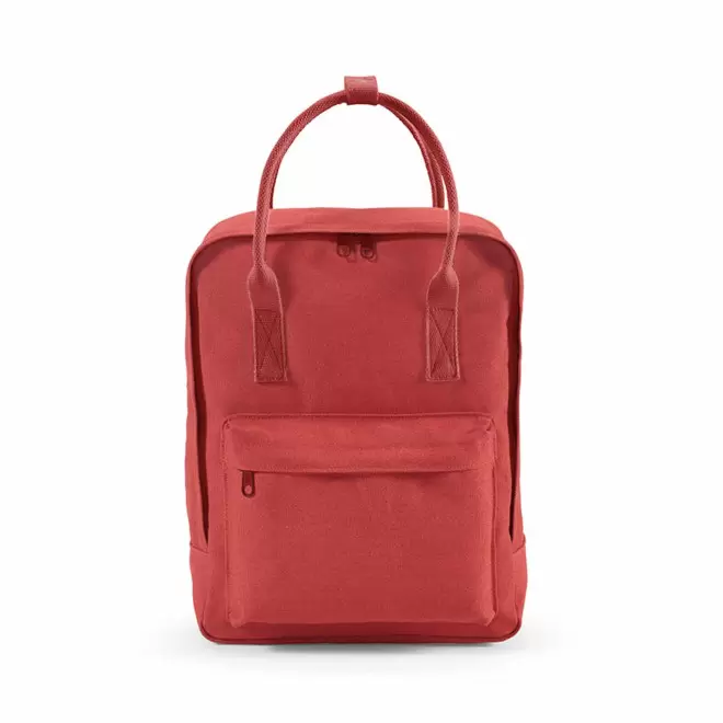 SAC A DOS TOILE RECYCLEE PERSONNALISABLE 'MASTAL' - rouge