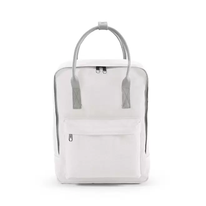 SAC A DOS TOILE RECYCLEE PERSONNALISABLE 'MASTAL' - blanc
