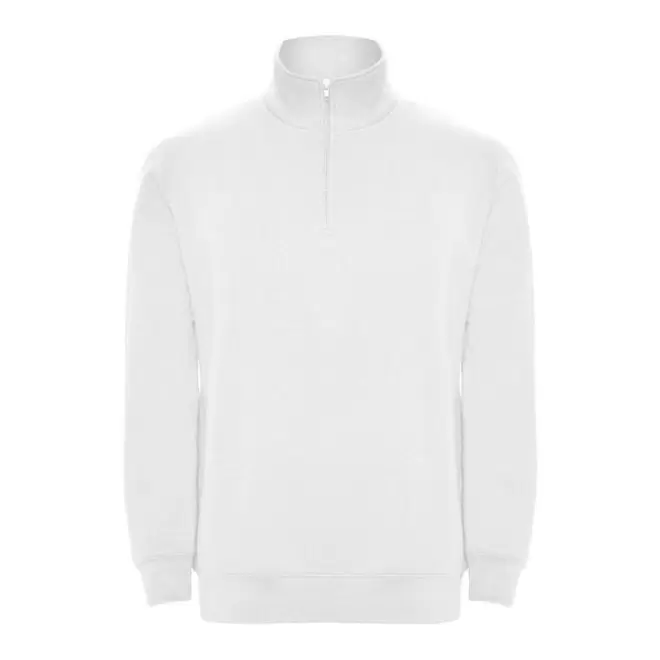 RAPIDE 4J - SWEAT MIXTE DEMI-ZIP 'RAPHAEL'  - blanc