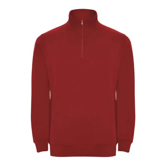 RAPIDE 4J - SWEAT MIXTE DEMI-ZIP 'RAPHAEL'  - rouge