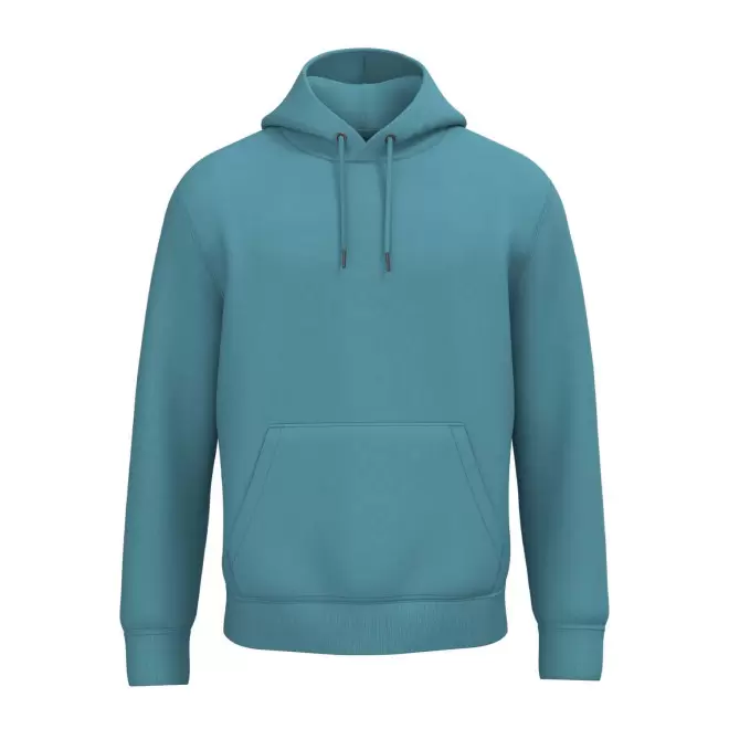 SWEAT-SHIRT MIXTE CAPUCHE PERSONNALISABLE 'NATIF' - turquoise