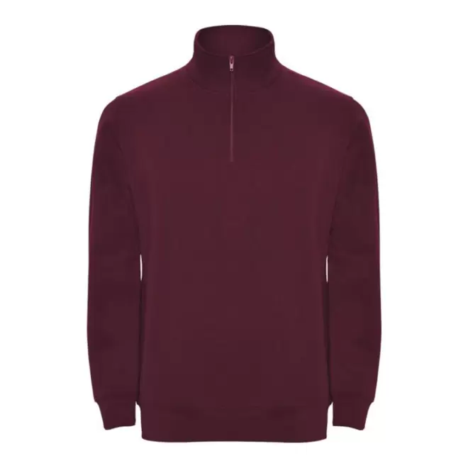 RAPIDE 4J - SWEAT MIXTE DEMI-ZIP 'RAPHAEL'  - bordeaux