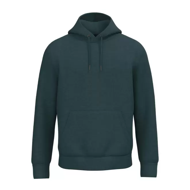 SWEAT-SHIRT MIXTE CAPUCHE PERSONNALISABLE 'NATIF' - vert chiné