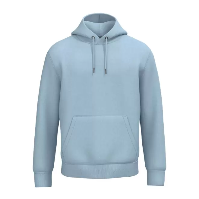 SWEAT-SHIRT MIXTE CAPUCHE PERSONNALISABLE 'NATIF' - bleu aqua