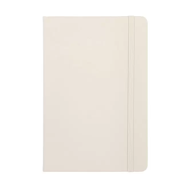 CARNET A5 EN PU PERSONNALISABLE 'TOMASO LIGNE' - beige