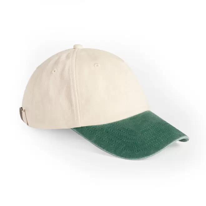 CASQUETTE PERSONNALISABLE 6 PANS 'PEAK LOW' - vert
