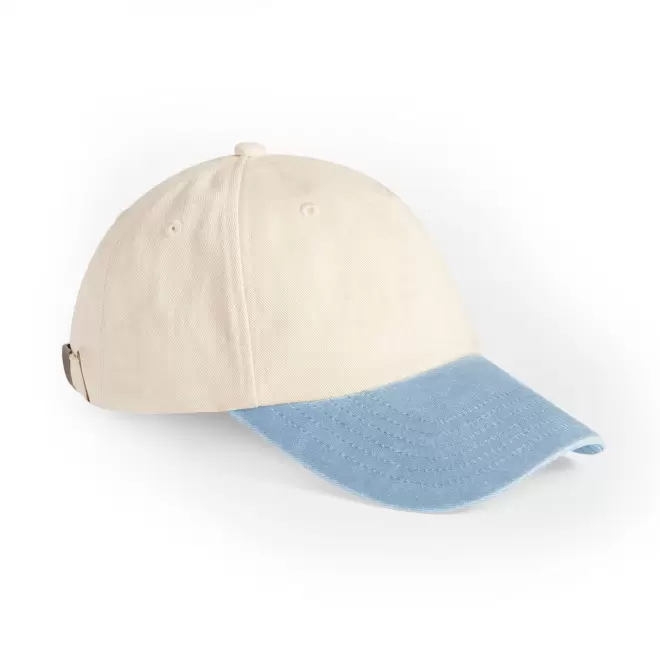 CASQUETTE PERSONNALISABLE 6 PANS 'PEAK LOW' - bleu clair