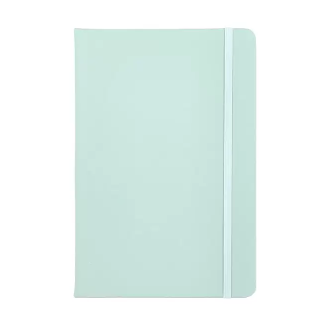 CARNET A5 EN PU PERSONNALISABLE 'TOMASO LIGNE' - menthe