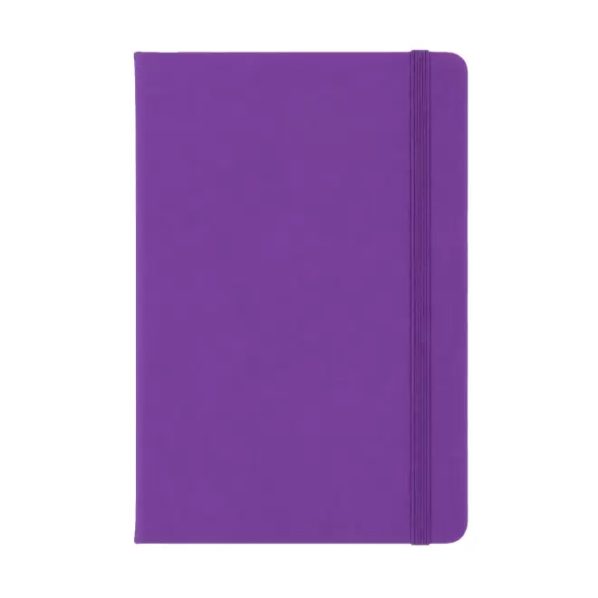 CARNET A5 EN PU PERSONNALISABLE 'TOMASO LIGNE' - violet