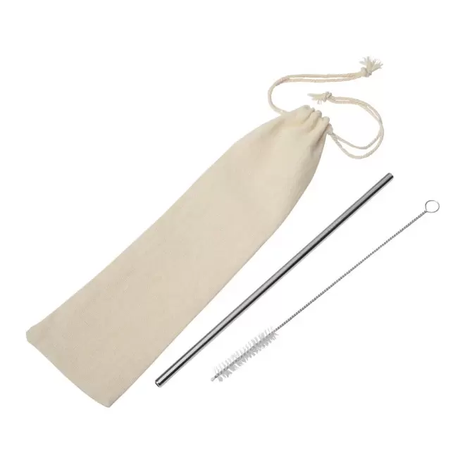 PAILLE EN MÉTAL RÉUTILISABLE PUBLICITAIRE 'ZOUP' - métal