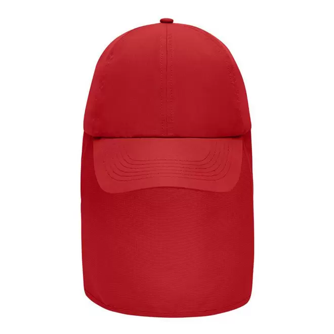 CASQUETTE DE TRAVAIL PROTEGE NUQUE PERSONNALISABLE 'DAIBO' - rouge
