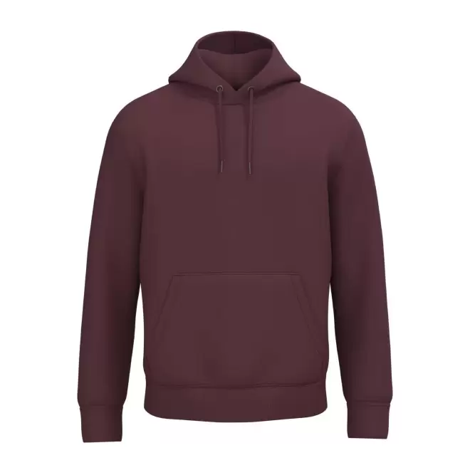 SWEAT-SHIRT MIXTE CAPUCHE PERSONNALISABLE 'NATIF' - bordeaux