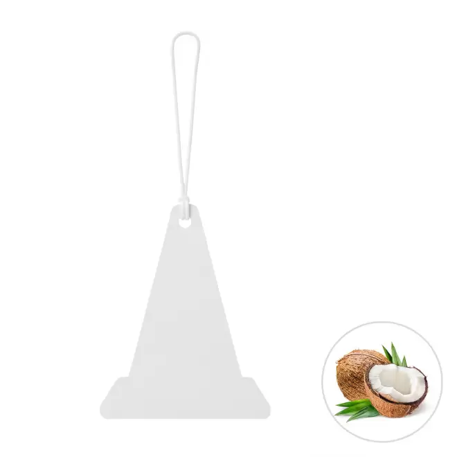 DESODORISANT VOITURE PERSONNALISABLE 'KENDO CONE CHANTIER' - noix de coco