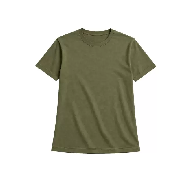 T-SHIRT OVERSIZE PUBLICITAIRE FEMME 'HERSCH' - vert kaki