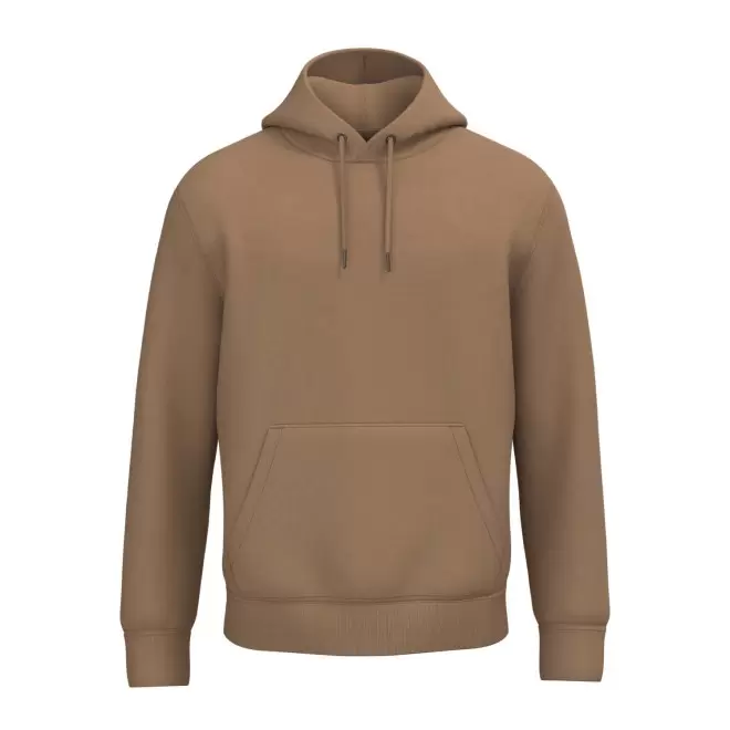 SWEAT-SHIRT MIXTE CAPUCHE PERSONNALISABLE 'NATIF' - caramel