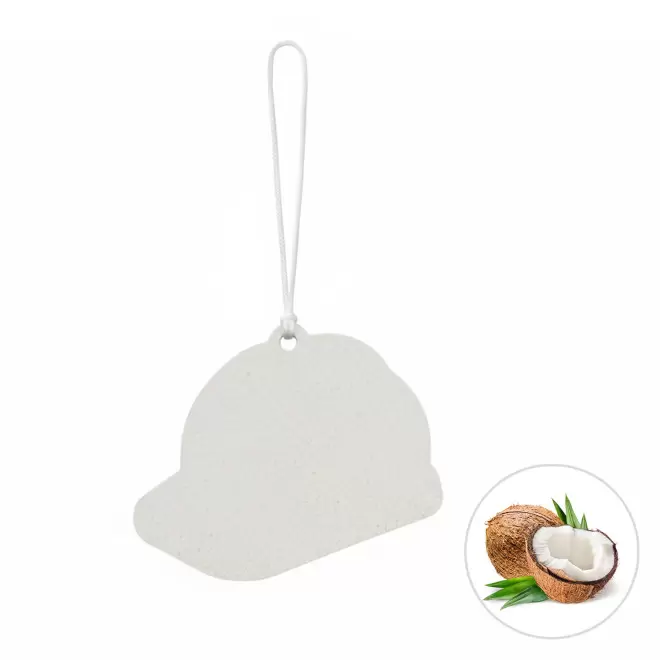 DESODORISANT VOITURE PERSONNALISABLE 'KENDO CASQUE' - noix de coco