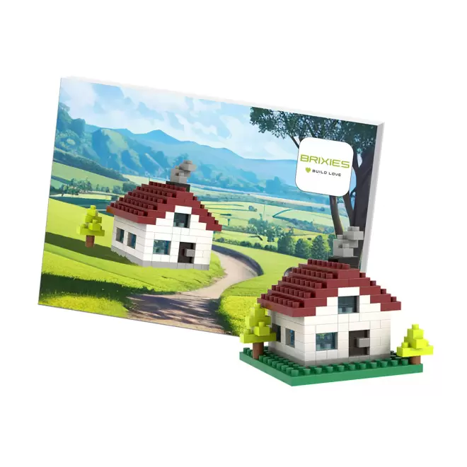 BRIXIES PUZZLE 3D PERSONNALISABLE 'POSTCARD' - maison