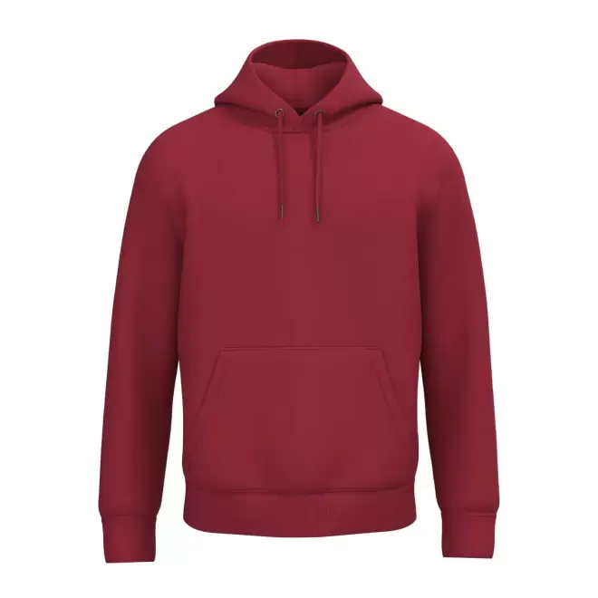 SWEAT-SHIRT MIXTE CAPUCHE PERSONNALISABLE 'NATIF' - rouge rubis