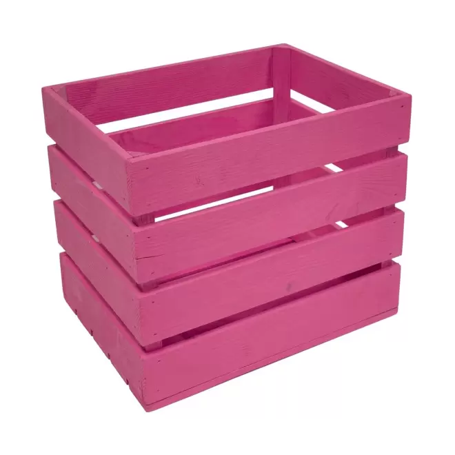 BOITES CAGETTE PERSONNALISABLE EN BOIS 'CREABOIS' - rose