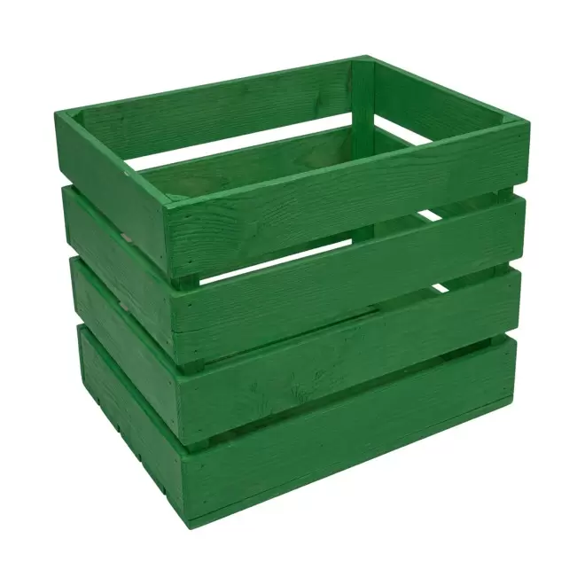 BOITES CAGETTE PERSONNALISABLE EN BOIS 'CREABOIS' - vert