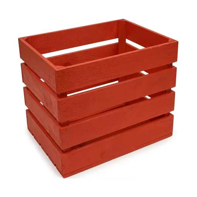 BOITES CAGETTE PERSONNALISABLE EN BOIS 'CREABOIS' - rouge