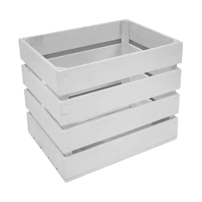 BOITES CAGETTE PERSONNALISABLE EN BOIS 'CREABOIS' - blanc