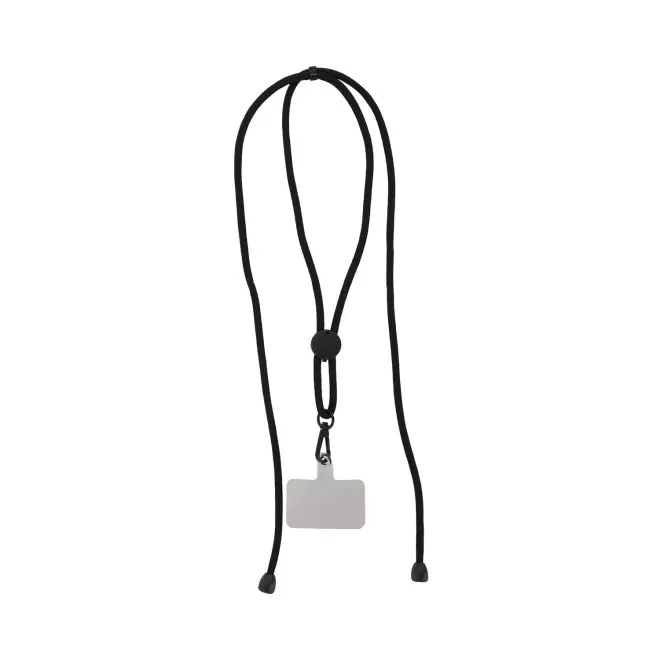 CORDON TOUR DE COU TELEPHONE PERSONNALISABLE 'NIROUX' - noir