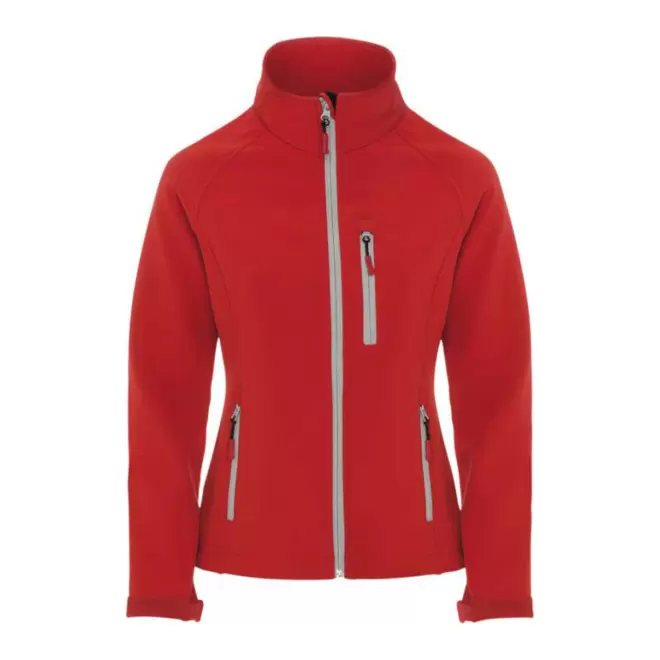 RAPIDE 4J - SOFTSHELL FEMME PERSONNALISABLE 'ANTARDIDA'  - rouge