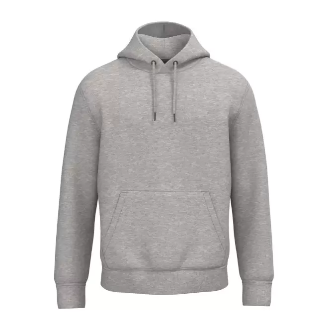 SWEAT-SHIRT MIXTE CAPUCHE PERSONNALISABLE 'NATIF' - gris chiné