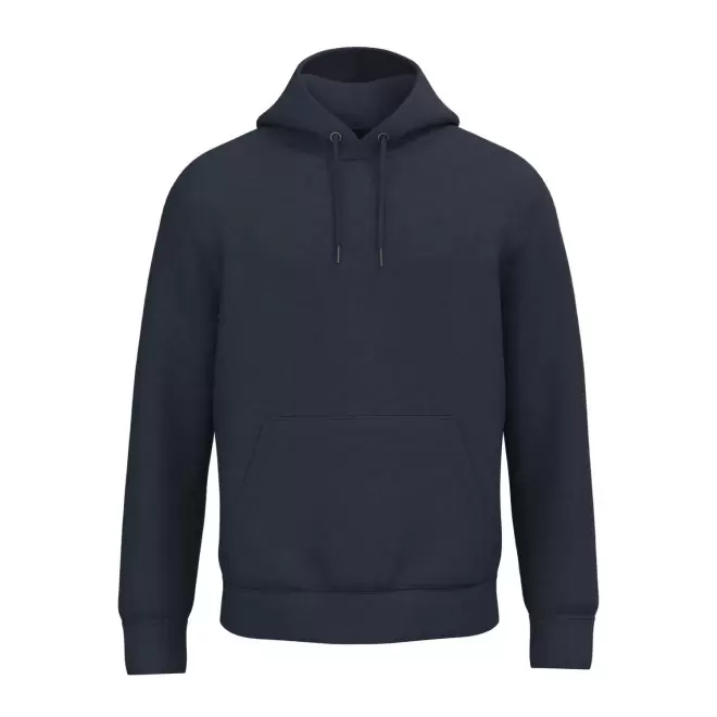 SWEAT-SHIRT MIXTE CAPUCHE PERSONNALISABLE 'NATIF' - bleu marine chiné