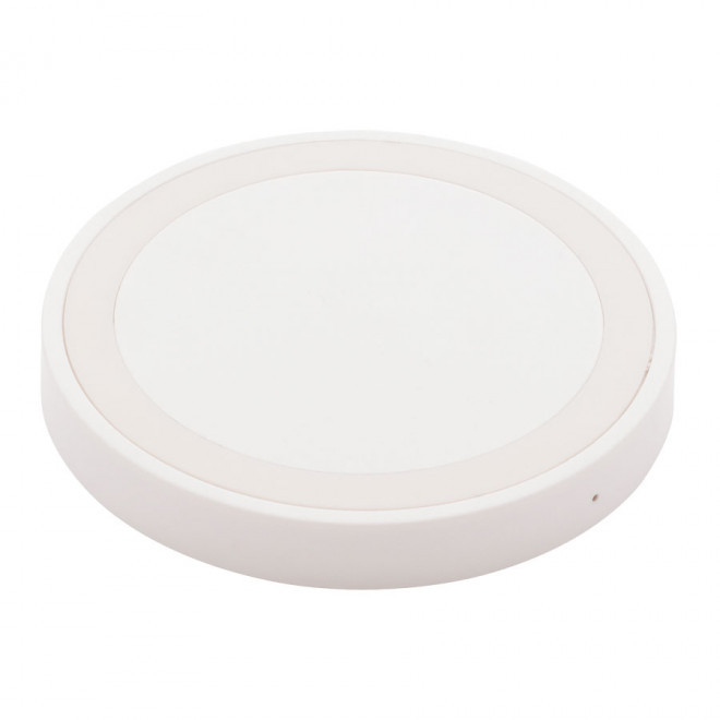 CHARGEUR À INDUCTION PUBLICITAIRE 5W 'STREAM' - blanc