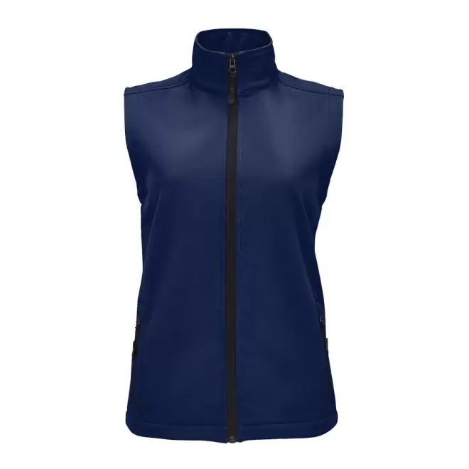 BODYWARMER SOFTSHELL FEMME PERSONNALISABLE 'RACE BW' - french marine