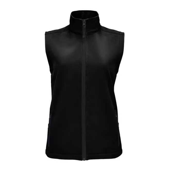 BODYWARMER SOFTSHELL FEMME PERSONNALISABLE 'RACE BW' - noir