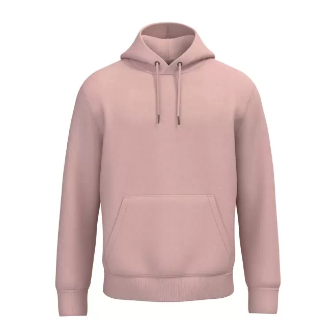 SWEAT-SHIRT MIXTE CAPUCHE PERSONNALISABLE 'NATIF' - rose pâle