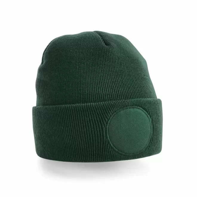 BONNET REVERS PERSONNALISABLE 'CAPELINO PATCH ROND' - vert bouteille