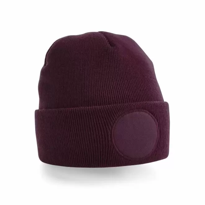 BONNET REVERS PERSONNALISABLE 'CAPELINO PATCH ROND' - bordeaux