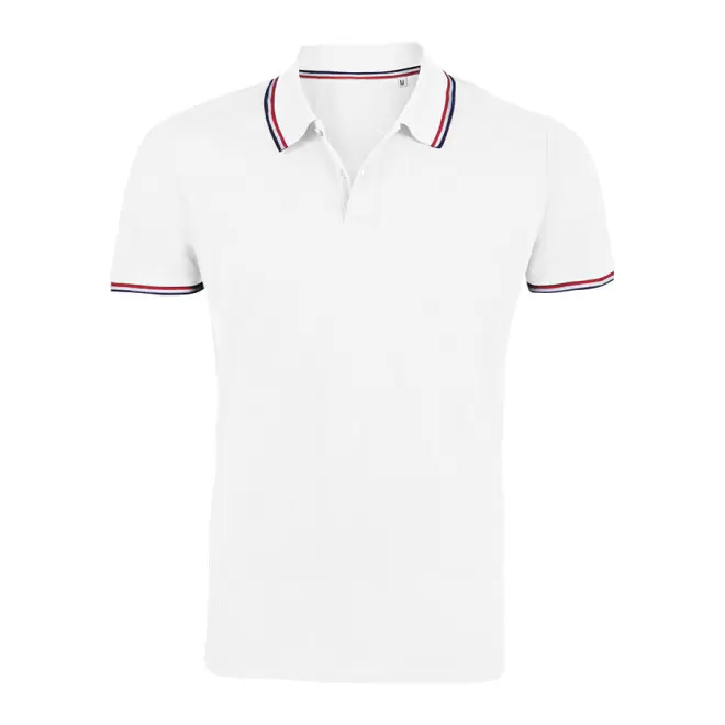POLO HOMME PERSONNALISABLE 'PRESTIGE' - blanc