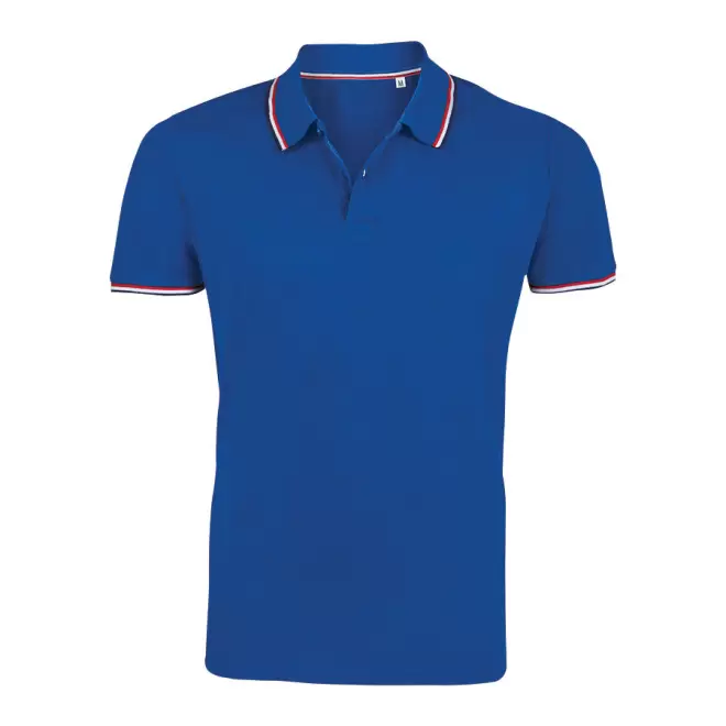 POLO HOMME PERSONNALISABLE 'PRESTIGE' - bleu royal