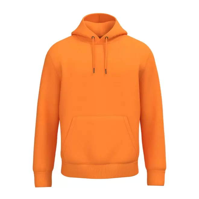 SWEAT-SHIRT MIXTE CAPUCHE PERSONNALISABLE 'NATIF' - orange