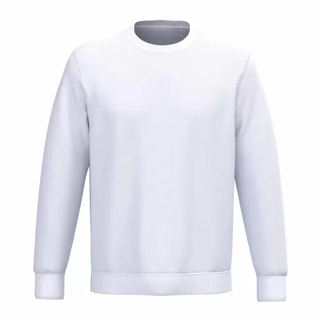 SWEAT-SHIRT MIXTE PERSONNALISABLE COL ROND 'NATIF' - blanc