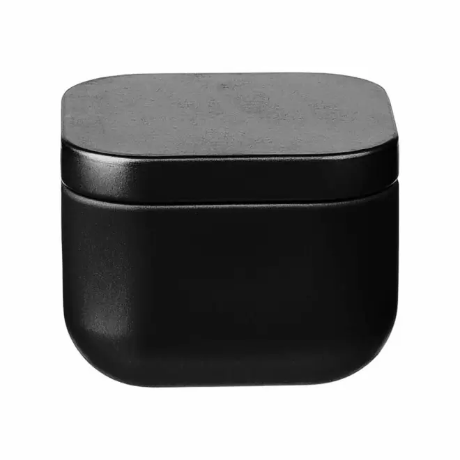 BOUGIE PARFUMEE PERSONNALISABLE BOITE METAL 'ECRYN' - noir