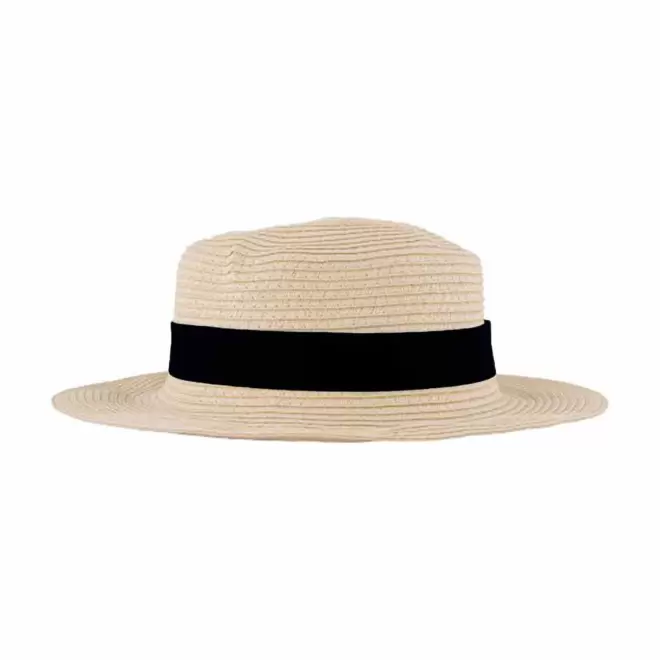 CHAPEAU CANOTIER PERSONNALISABLE 'CANOTO' - noir