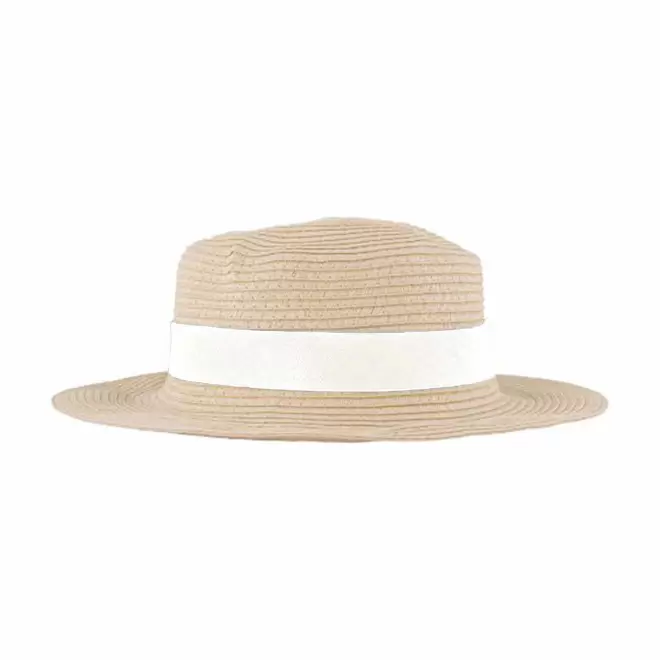 CHAPEAU CANOTIER PERSONNALISABLE 'CANOTO' - blanc