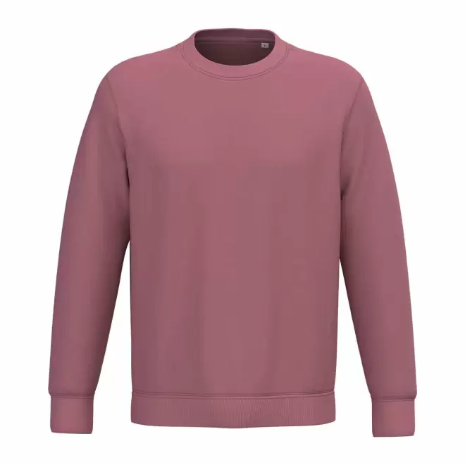 SWEAT-SHIRT MIXTE PERSONNALISABLE COL ROND 'NATIF' - rose
