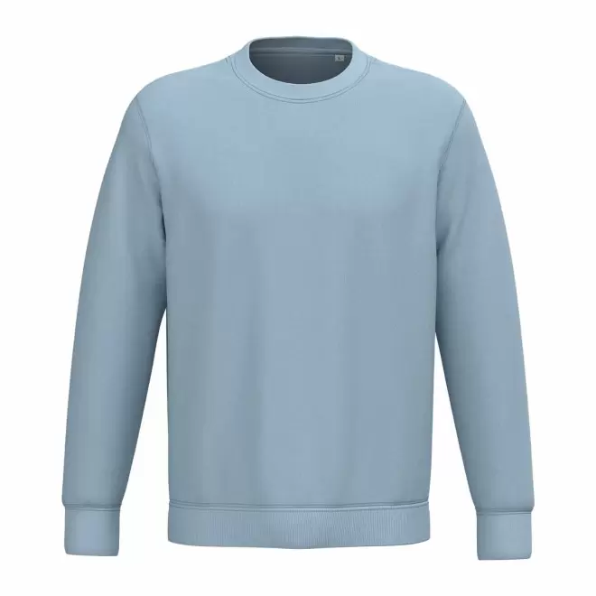 SWEAT-SHIRT MIXTE PERSONNALISABLE COL ROND 'NATIF' - bleu aqua