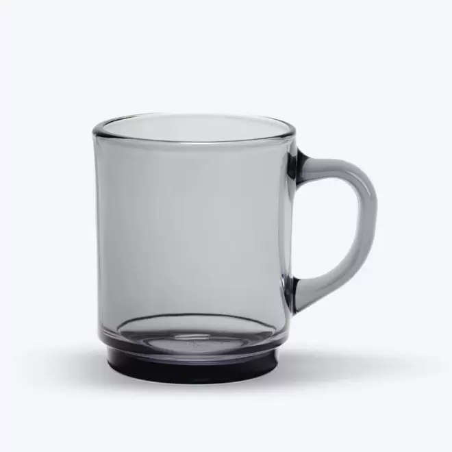MUG PUBLICITAIRE EN VERRE DURALEX 26CL 'VERSAILLES' - gris