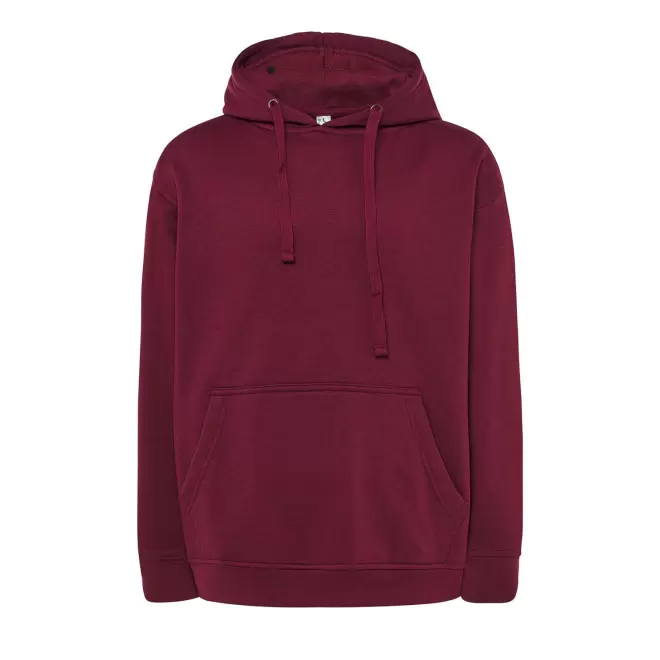 SWEAT-SHIRT MIXTE CAPUCHE JHK PERSONNALISABLE 'CORE 290' - bordeaux