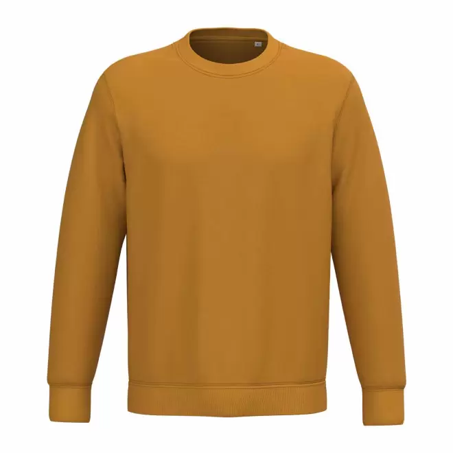 SWEAT-SHIRT MIXTE PERSONNALISABLE COL ROND 'NATIF' - ocre