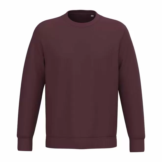SWEAT-SHIRT MIXTE PERSONNALISABLE COL ROND 'NATIF' - bordeaux