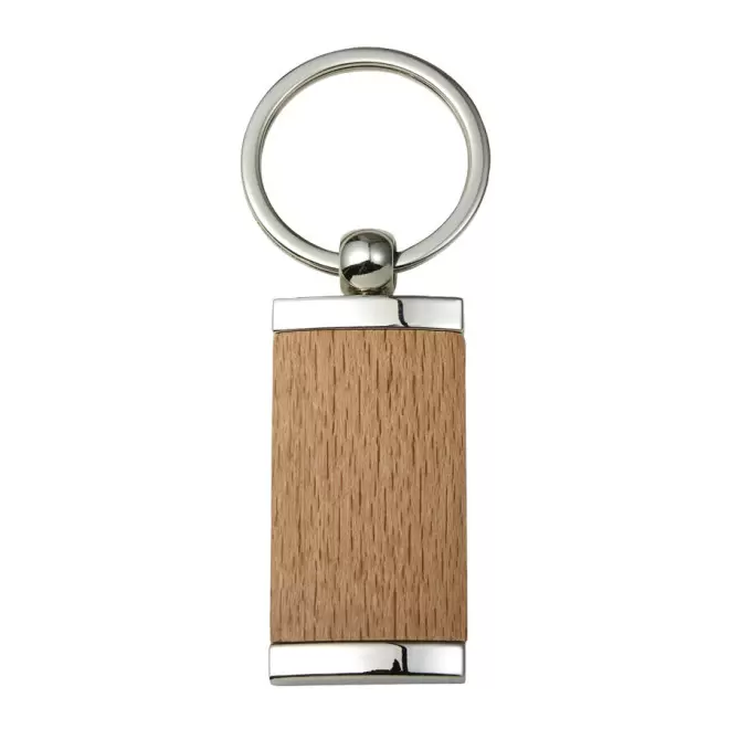 PORTE-CLES BOIS PROMOTIONNEL 'KEYWOOD' - brun